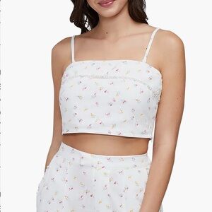 NWT Wildfox Odessa‎ Top Snow White Stem Floral Sz XL